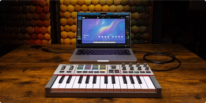 AKAI MPK MINI MK4 25 Tuş MIDI Klavye White Edition 3
