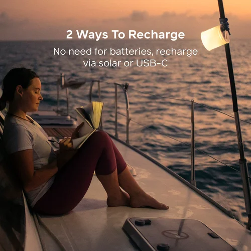 BioLite Luci Original Matte Güneş Enerjili & USB-C Şarjlı Powerbank Kamp Lambası 3
