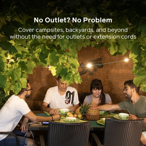 BioLite Solar String 18 Beyaz Güneş Enerjili String Işık & Şarj Cihazı 3