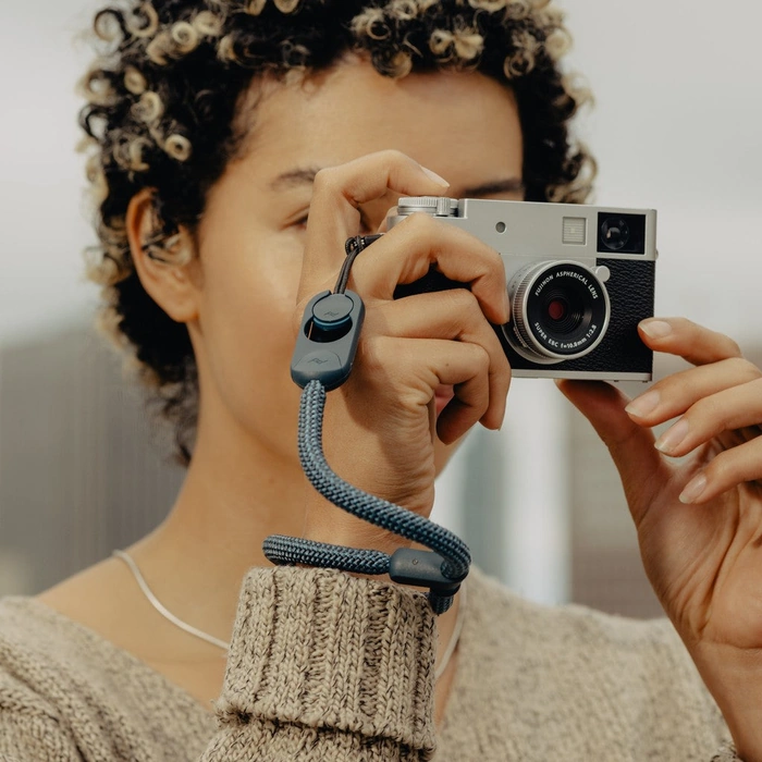 Person taking photo with a Ocean Rope Cuff around their wrist