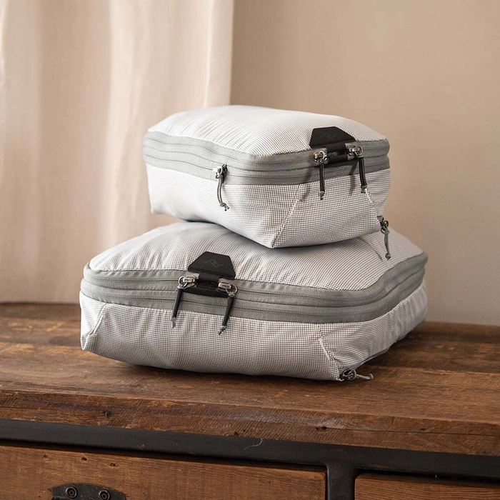 Small and Medium Raw packing cubes