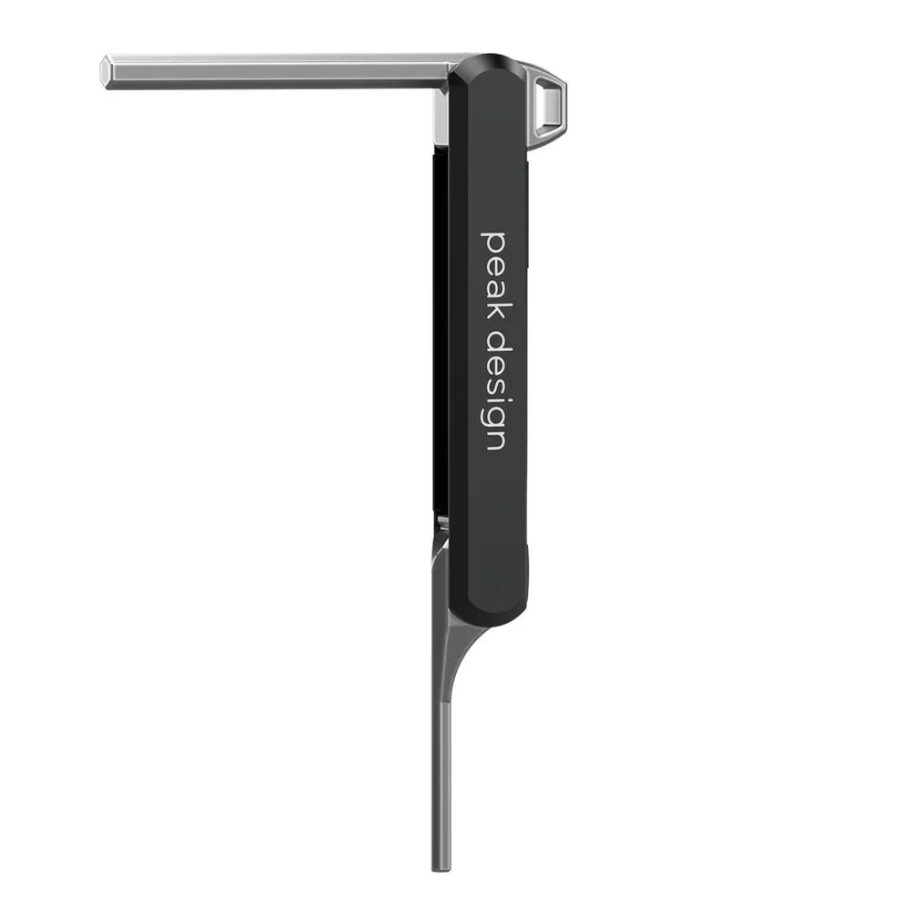 Pro Tripod Hex Tool with Peak Design logo on a white background