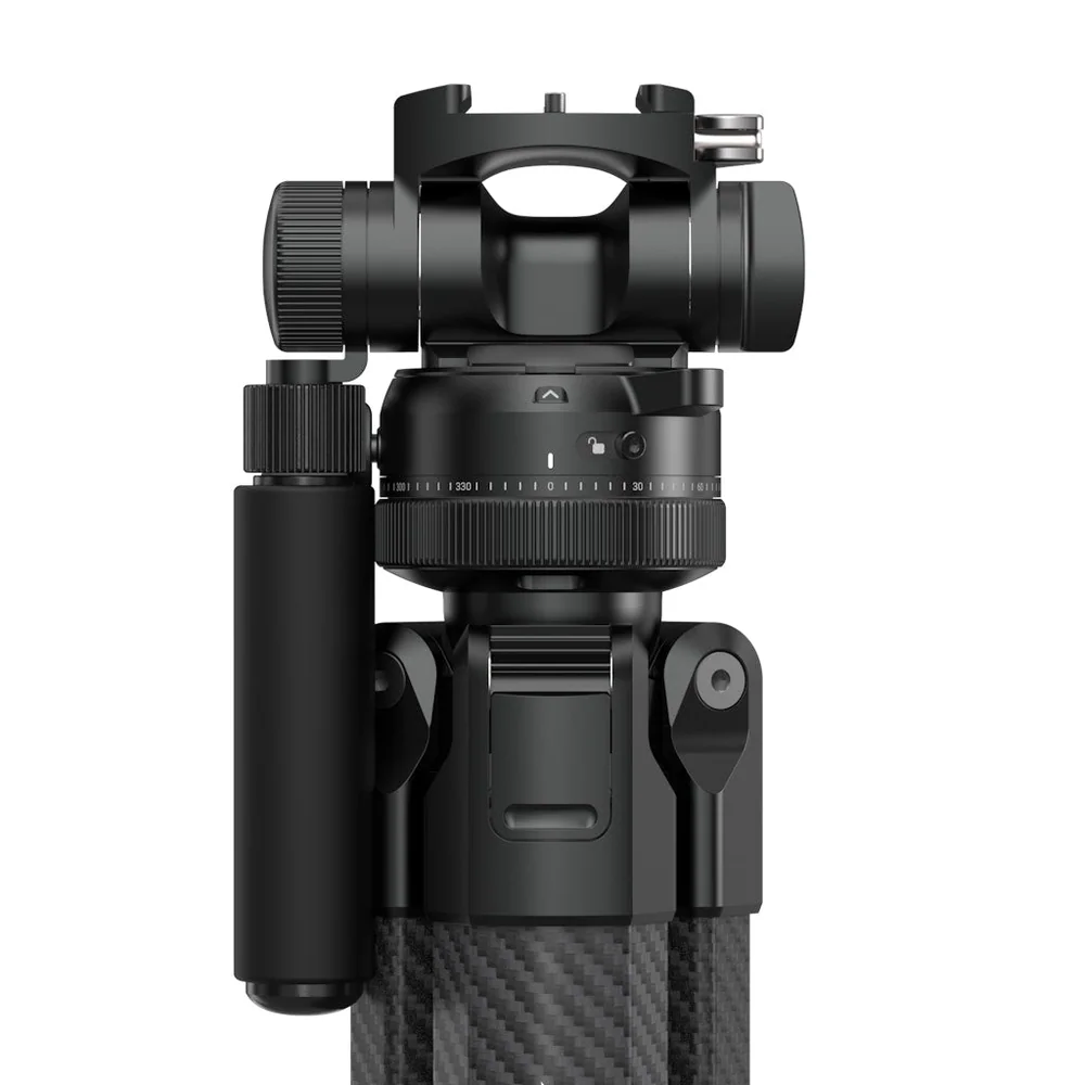 Pro Tripod Tilt Mod attached to Pro Tripod on a white background
