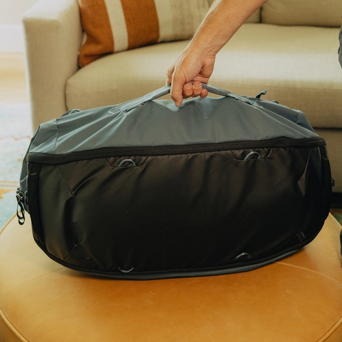 Side grab handle of Ocean Travel Duffelpack 65L