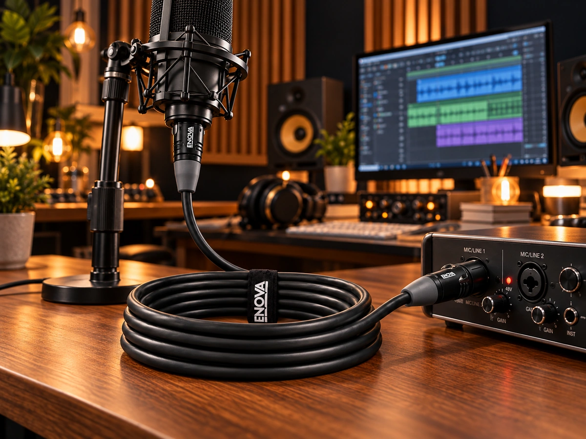 XLR erkek ve XLR dişi bağlantılı kablo için geçici ürün görseli